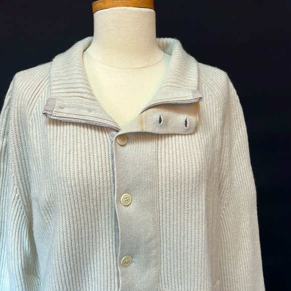 ERMENEGILDO ZEGNA Chunky Quarter Button/Zip Up Sweatshirt ❣️ - Picture 4 of 12